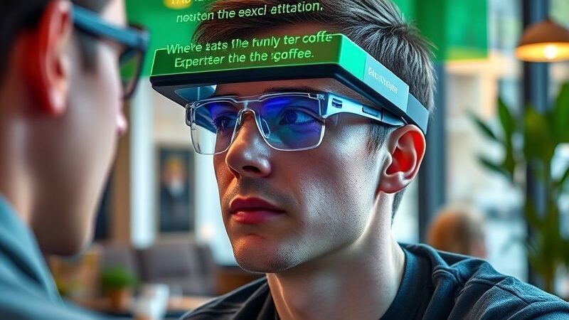 AI Real-Life Subtitles: AI-Powered Smart Glasses Transform Lives of Hearing-Impaired: TranscribeGlass displays live conversation text with upcoming translation and emotion detection features