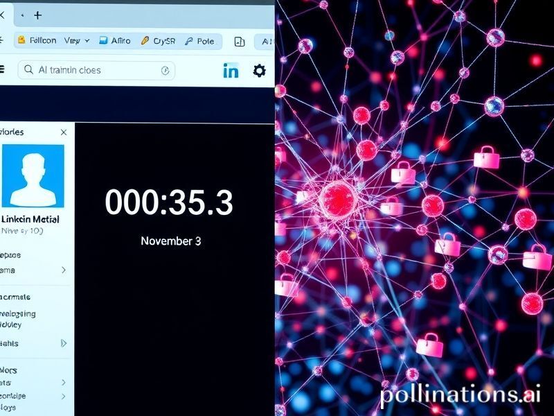 AI LinkedIn Sets a Data-Training Deadline—Opt Out by Nov 3 or Become the Curriculum: What the platform’s quiet AI consent window means for 900 million profiles