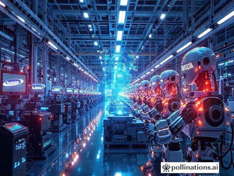 Read more about the article Samsung & NVIDIA’s AI Megafactory: The Self-Running Factory Revolution