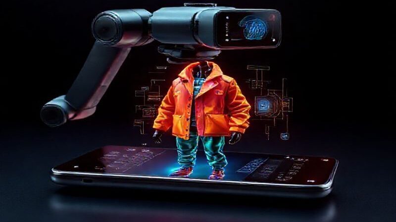 AI Robot Phone Puts an AI Camera on a Retractable Gimbal Arm: Pop-out lens analyzes outfits and surroundings, then tucks away behind glass