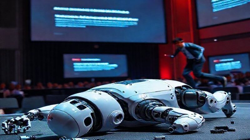 AI Humanoid Robot Face-Plants on Stage: Tesla’s Optimus tumble revives debate over real autonomy versus remote control