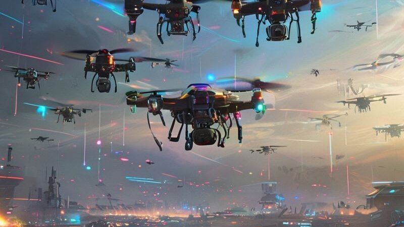 AI The Rise of Autonomous Drone Swarms in Military Operations