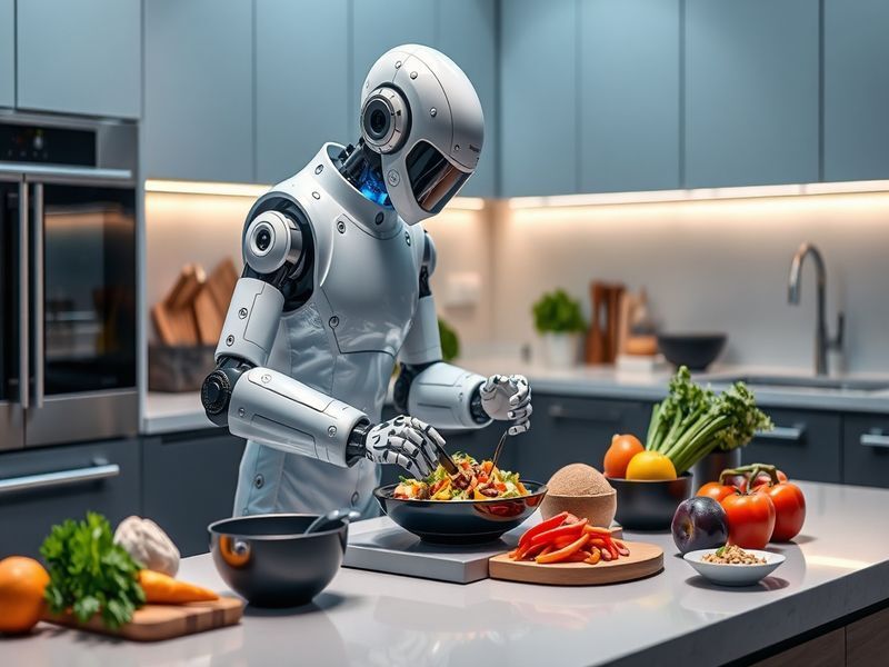 AI Nosh: The Robo-Chef Revolutionizing Home Cooking: Meet the countertop robot that cooks dinner while customizing meals based on personal preferences.