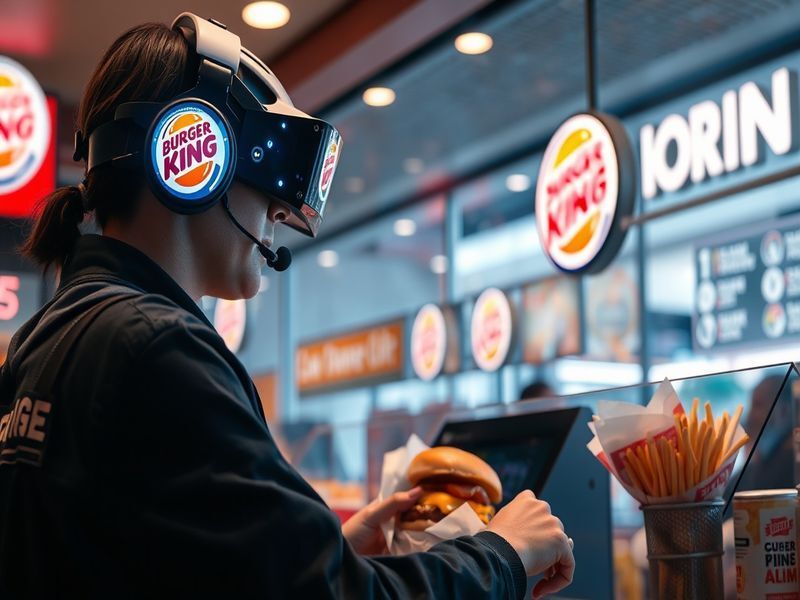 AI Burger King's AI Headset Revolutionizes Customer Interaction: Exploring how the fast-food chain is using AI to enhance employee performance and customer satisfaction.