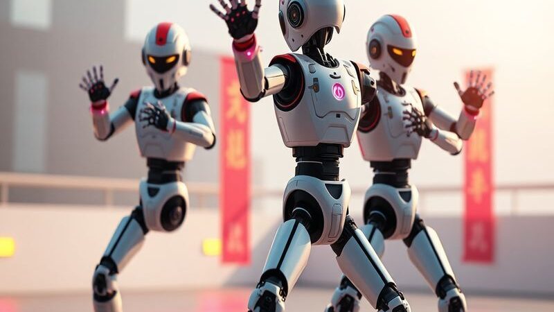 AI Unitree's Kung Fu Robots: A Leap in Robotics Performance: How Unitree's G1 humanoid robots executed a synchronized kung fu routine, showcasing advancements in autonomous robotics.