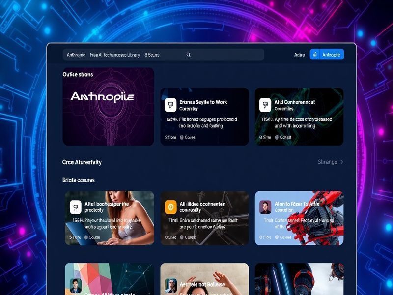 AI Exploring Anthropic's Free AI Course Library: Unlocking essential skills in artificial intelligence with accessible resources.