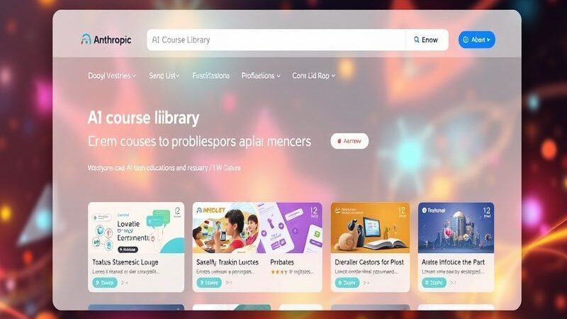 AI Exploring Anthropic's Free AI Course Library: A comprehensive look at the educational resources available for mastering artificial intelligence.
