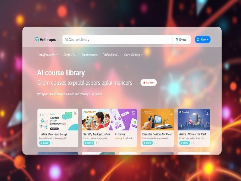 AI Exploring Anthropic's Free AI Course Library: A comprehensive look at the educational resources available for mastering artificial intelligence.
