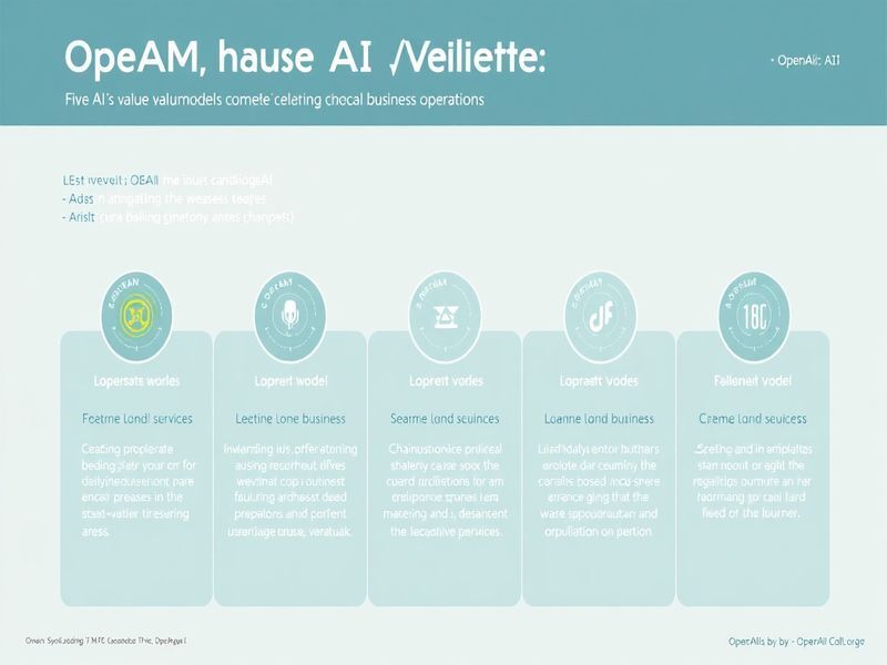AI Unlocking Business Potential: OpenAI's Five AI Value Models: A framework for businesses to measure AI's return on investment through distinct value models.