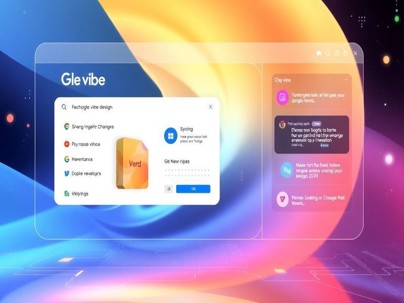 AI Google's Innovative 'Vibe Design' Tool: Exploring how AI is set to reshape user interface design with natural language input.