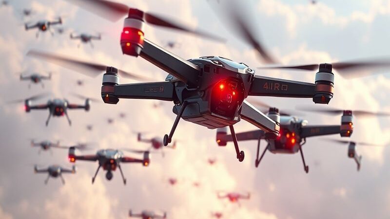 AI The Future of Drone Warfare: AI and Swarm Technology: Examining the impact of AI-controlled drone swarms on modern battlefield strategies.