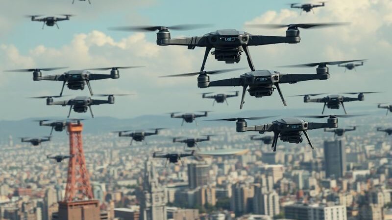 AI Robot Swarms and AI in Military Training: China's advancements in using drone swarms and robotic units for urban combat simulations.