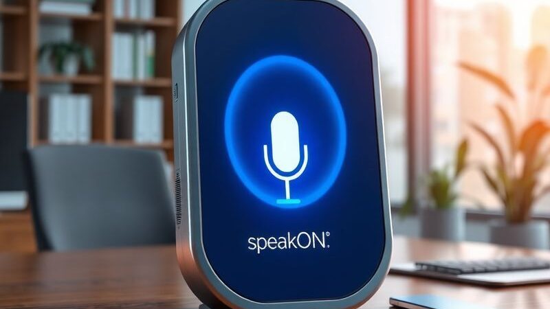 AI SpeakON: The Future of Voice-to-Text Technology: Introducing a new physical device that revolutionizes how we interact with voice typing.