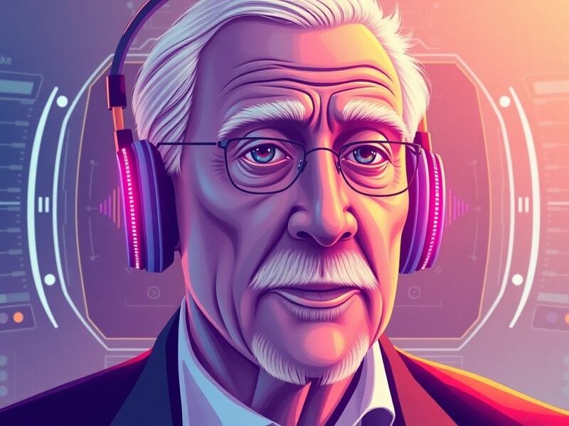 AI AI Narration: The Voice of Michael Caine: Exploring the use of AI to create an audiobook narrated by a digital replica of the actor's voice.