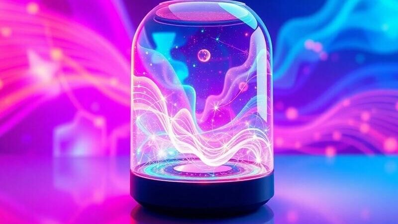 AI Innovative AI Tools: Transforming Music into Visual Experiences: The SonicGlass speaker that creates music videos in real-time as you listen.