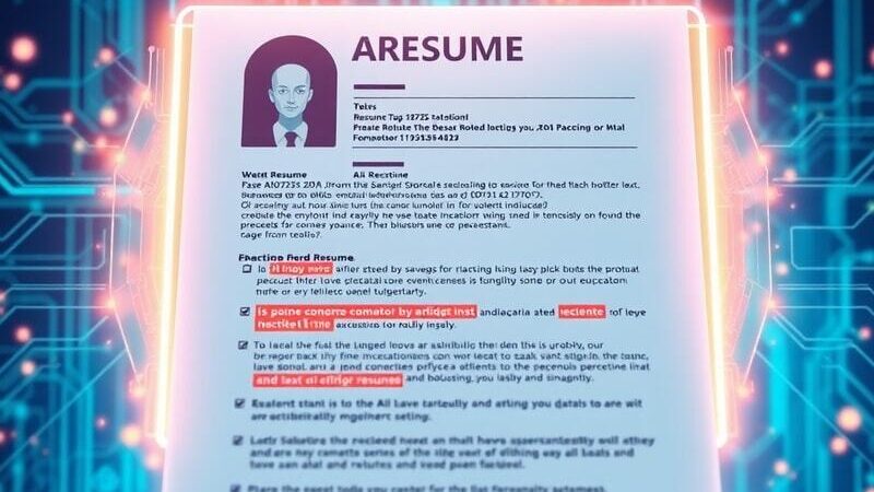 AI The Resume Hack: Navigating AI Screening Challenges: Understanding how hidden text in resumes can deceive AI but may not be sustainable.