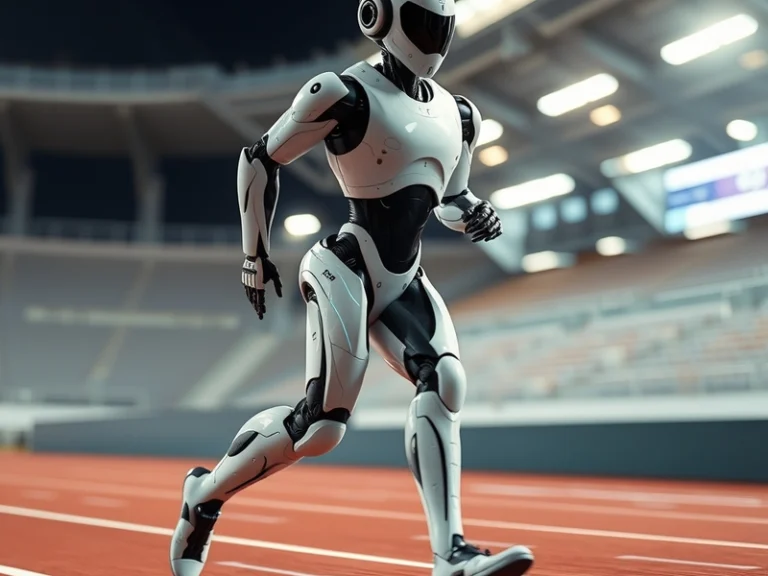 AI Humanoid Robots Break World Records: Advanced humanoid robots outperform human athletes in speed and jumping.