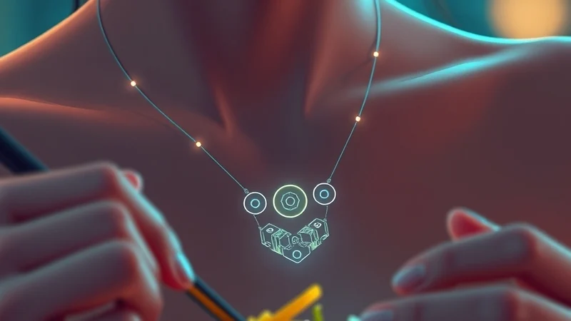 AI Automated Meal Logging with AI: Introducing a necklace that uses AI to automatically log food consumption, simplifying dietary tracking.