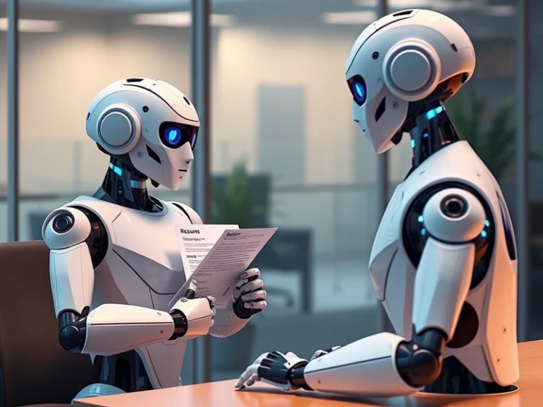 AI An AI Applicant Met an AI Recruiter: A comedic take on the implications of AI-driven job applications and the future of hiring.